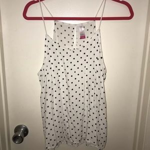 Polka dot tank top